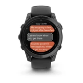 Garmin Fenix E - 47 mm AMOLED Slate Gri Siyah Silikon Kayışlı - 7