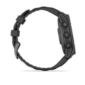 Garmin Fenix E - 47 mm AMOLED Slate Gri Siyah Silikon Kayışlı - 4