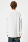 Koton Polo Yaka Sweatshirt Düğmeli Pamuklu - 4