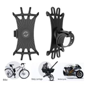 Silikon Esnek Bisiklet Telefon Tutucu thumbnail 2