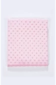 ŞMTSTYLE Pembe Nohut Kabartmalı Astarlı Bebek Battaniyesi - 3