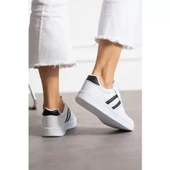 Beyaz Siyah Unisex Sneaker - 3