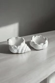 Midye + Lotus Çiçeği Dekoratif Tabak & Kase Yüzüklük Anahtarlık - 2