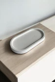 Dekoratif Oval Tabak Sunumluk  [Beyaz] - 1