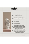 Sarılan Aşıklar Sevgili Dekoratif Obje Biblo (11 cm) - 3