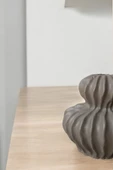 H&M Muadili Dalgalı Şamdan Dekoratif Mumluk | 10 cm |  Vizon - 4