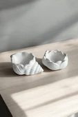 Midye + Lotus Çiçeği Dekoratif Tabak & Kase Yüzüklük Anahtarlık - 1