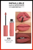 L'Oreal Paris Infaillible Matte Resistance Likit Mat Ruj - 210 Tropical Vacay - 8
