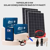 Yapısolar 3 Kw Mppt Solar Güneş Enerjisi Bağ Evi L Paketi thumbnail 1