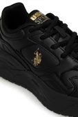 U.S.POLO ASSN MARTHA 4PR SİYAH ALTIN COMFORT CASUAL SPOR AYAKKABI - 9