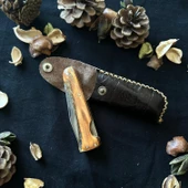 Sürmene El Yapımı Geyik Boynuzundan Çelik çakı SRM1008 thumbnail 4