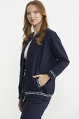 Ribanalı Tunik Eşofman Takım - Lacivert - 5