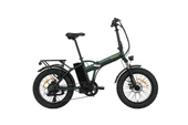 Bisan E-Folding F2 Shimano 7 Vites Disk Fren 20 Jant Elektrikli Katlanır Bisiklet Yeşil Sarı - 1