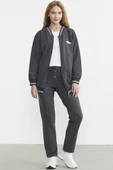 Fermuarlı  Örme Kombinli Eşofman Takım - Antrasit thumbnail 1