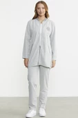 Marine Detaylı Tunik Eşofman Takım - Gri thumbnail 2