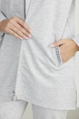 Marine Detaylı Tunik Eşofman Takım - Gri thumbnail 5
