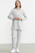 Marine Detaylı Tunik Eşofman Takım - Gri thumbnail 1
