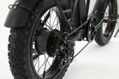Bisan E-Folding F2 Shimano 7 Vites Disk Fren 20 Jant Elektrikli Katlanır Bisiklet Siyah Sarı - 5
