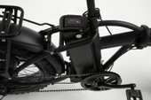 Bisan E-Folding F2 Shimano 7 Vites Disk Fren 20 Jant Elektrikli Katlanır Bisiklet Siyah Sarı - 4