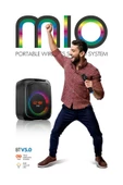 MIO Taşınabilir Mikrofonlu 40 W Parti Karaoke Kumandalı Bluetooth Hoparlör Led Işıklı - 6
