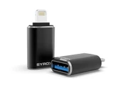 Syrox DT25UL Lightning - USB 3.0 OTG Dönüştürücü - Siyah - 1