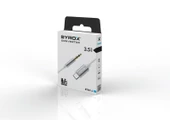 Syrox DT24T-J Type-C - 3.5mm AUX Dönüştürücü 1mt Ses Kablosu - Beyaz thumbnail 2