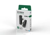 Syrox DT30L-LA Lightning - 1xLightning + 1x3.5mm AUX Midi Ses ve Şarj Ayırıcı Dönüştürücü - Siyah - 2