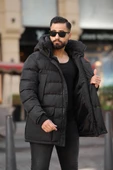 ERKEK KAPŞONLU TORBA CEPLİ KIŞLIK UZUN MONT - 2