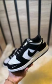 Nike Dunk süet siyah beyaz ünisex sneaker - 1