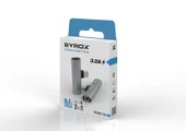 Syrox DT30T-TA Maxi Type-C - 1xType-C + 1x3.5mm AUX Ses ve Şarj Ayırıcı Dönüştürücü - Gri thumbnail 2