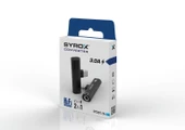 Syrox DT30T-TA Type-C - 1xType-C + 1x3.5mm AUX Maxi Ses ve Şarj Ayırıcı Dönüştürücü - Siyah - 2