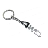 4WD Metal Oto Anahtarlık Siyah Krom - 1