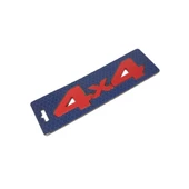 4x4 Arka Bagaj Çamurluk Yazısı Kırmızı Büyük 14.7x3.7cm - 1
