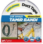 Çok Amaçlı Suya Dayanıklı Tamir Bandı Gri 48mm*10m - 1