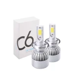 C6 9006 Led Xenon Ampul Şimşek Etkili Beyaz 3800 Lumen - 1