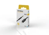 Syrox DT24L-J Lightning - 3.5mm AUX 1mt Dönüştürücü Ses Kablosu - Siyah - 2