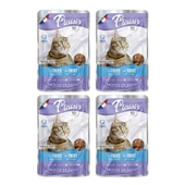 Plaisir 100Gr Pouch Trout and Shrimps Alabalık Karides Etli 4Adet Kedi Maması - 1