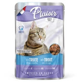 Plaisir 100Gr Pouch Trout and Shrimps Alabalık Karides Etli 4Adet Kedi Maması - 3