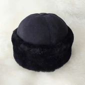 Klasik Lacivert Süet Börk - 1