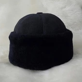 Klasik Lacivert Taş Süet Börk - 1