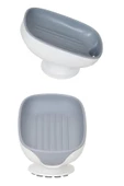 Periboia Lotus Sabunluk Çift Kademeli Giderli Vantuzlu Drenaj Katı Sabunluk - 5