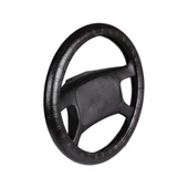 Deri Direksiyon Kılıfı Geçme Desenli Siyah F-22 - 1