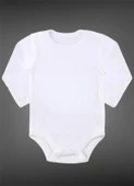 Uzun Kollu %100 Organik Pamuk Bebek Body Çıtçıtlı Zıbın 1 Adet - 1