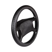 Deri Direksiyon Kılıfı Geçme Desenli Siyah F-13 - 1