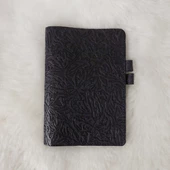 Lacivert Etnik Deri A5 Defter Kılıfı - 1