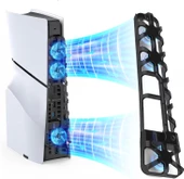 Hepu TP5-3538S PS5 Slim Disk Slim Dijital Konsolu İçin Soğutma Fanı Termometreli - 2