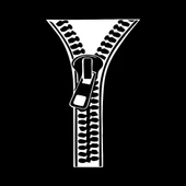 Fermuar Oto Sticker Beyaz 12x20cm - 1