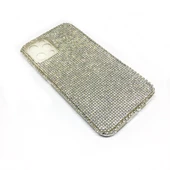 iPhone 11 Pro Uyumlu Kristal Taşlı Telefon Kılıfı Gümüş - 1