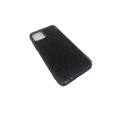 iPhone 11 Uyumlu Pro Kristal Taşlı Telefon Kılıfı Siyah - 1