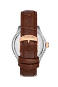 Nacar Kahverengi Safir Cam Deri Kordun Erkek Kol Saati NC31-291761-ESL2 thumbnail 3
